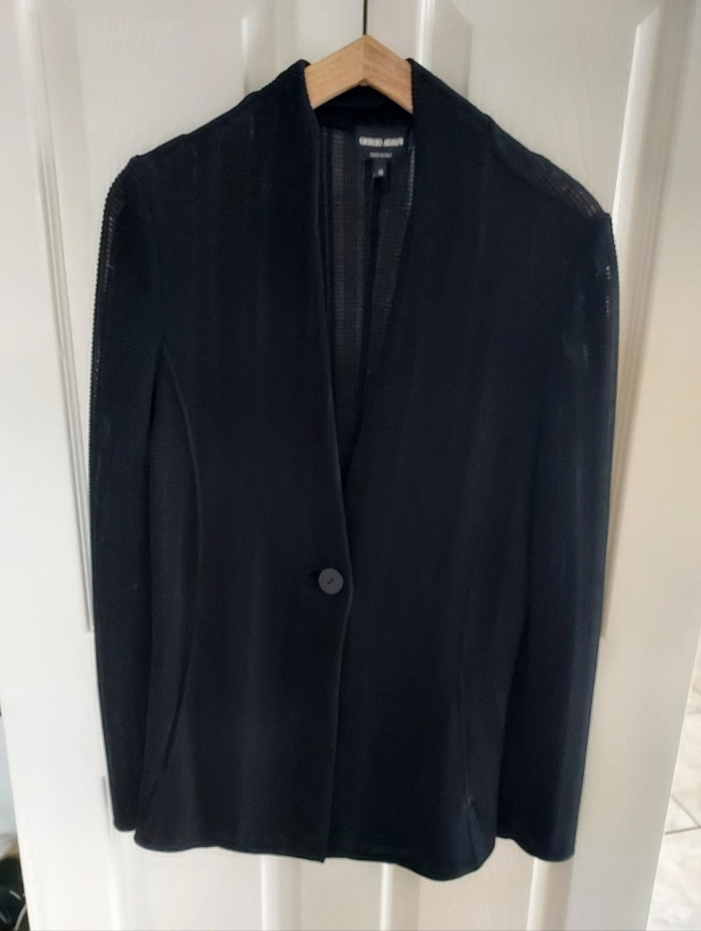 Giorgio Armani Black Light Knit Cardigan , New Without Tag